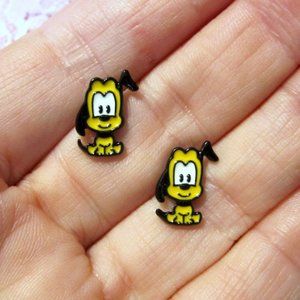 Pluto Earrings Dog~Hypoallergenic